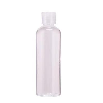 China 50ml Stock Portable Antibacterial Hand Sanitizer Gel Bottle PET Cosmetic Plastic Clear Flip Top Body Industrial Transparent Surface for sale