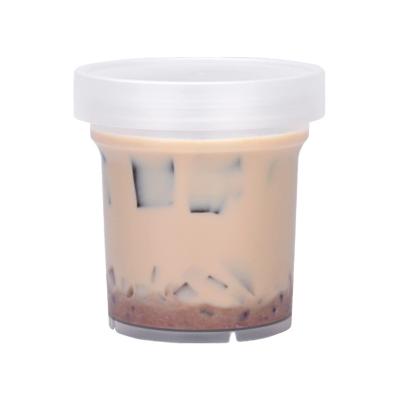 China 100ml 200ml 300ml 500ml Single Wall Disposable Custom Printing Frozen Yogurt Cup Plastic Ice Cream Container With Plastic Spoon for sale