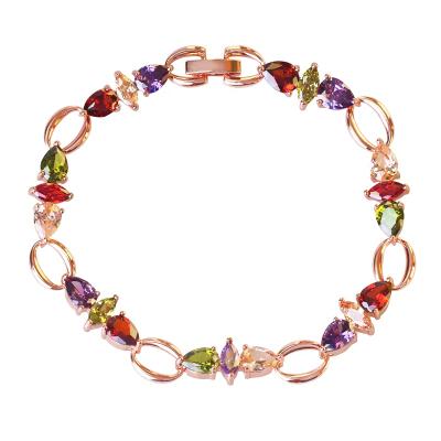 China 2020 New CLASSIC Collections Charm Bracelet Rose Gold Plated Bracelet Tennis Bracelet For Women for sale