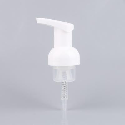 China Non Puddle Hot Selling 43 Mm Cosmetic White All Plastic Bottle Dispenser Foam Head Pump for sale