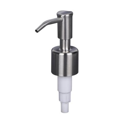 China Non Spill Stainless Steel Metal Bathroom Shampoo Screw Hand Bottle Pump High End Pump Lotion Pump for sale