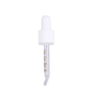 China Non Spill Factory Sale 18/415 Plastic Cosmetic Bottle Top Cap Tube Anti-drip Essential Oil Dropper Custom Pump for sale