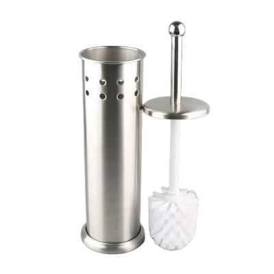 China Modern High Quality 304 Stainless Steel Toilet Brush Holder Bathroom Accessory Set for sale