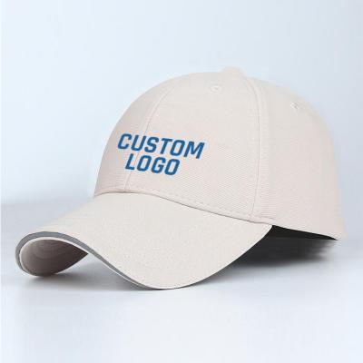 China Custom Designer 6 Panel JOINT Baseball Vintage Knitted Polo Logo Printing Trucker Hat Cap Gor Men for sale