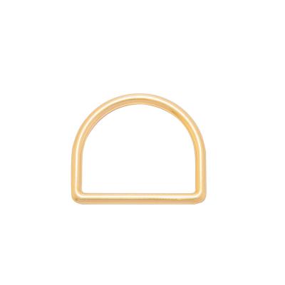 China Garment factory direct supply zinc alloy material D-ring rolled gold color D-ring for garment for sale