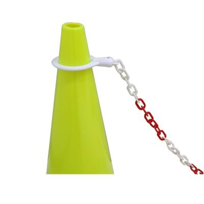 China Plastic Road Cone Collar Barricade Cone Length 2meters Plastic Chain Link for sale