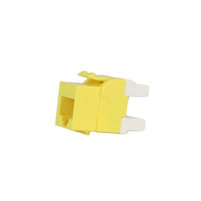 China UTP180 Degree Cat5e Cat6 Cat6a Slim Keystone PC Hot Networking Jack for sale