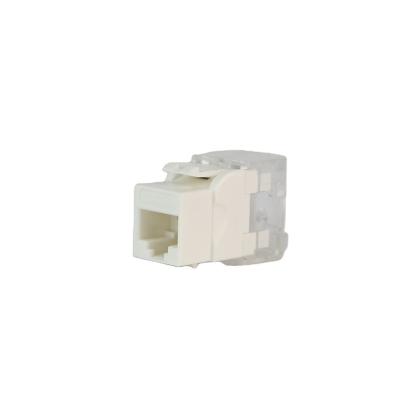 China Toolless PC Network Cat5E Hot Module UTP Keystone Jack Unishielded 180 Degrees for sale