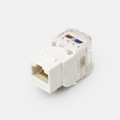 China Hot Selling 180 Degree Unshielded UTP Cat6 PC Networking Punch Down Toolless Keystone Jack RJ45 Cat5e Cat6 Cat6a Jack for sale