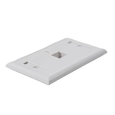 China ABS Network 1 Cat6 Rj45 Usa Trapezoidal Left Faceplate 120Type America Faceplate for sale