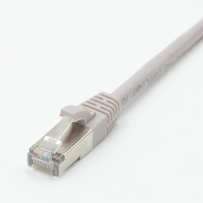 China Network ethernet cat5e cable ftp connector 26AWG rj45 Cat6 cat5e patch cord 1m HPC-BF-C5E-1M-GY for sale