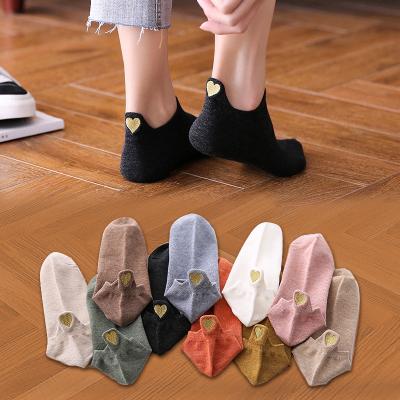 China Dropshipping Antibacterial Ladies Custom Socks Joke Invisible Funny Happy Smiling Women's Socks for sale