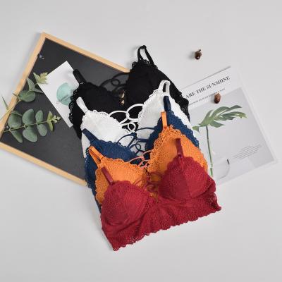 China Breathable Wireless Female Plus Size Underwear Tank Crop Top Lace Encaj Bra Women High Quality Bralette for sale