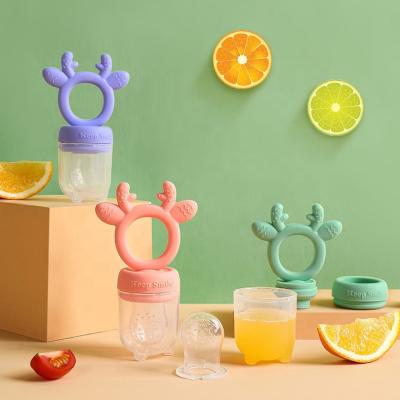 China Amazon BPA Free Hot Sale Food Grade Silicone Fruit Vegetable Feeder Baby Pacifier Feeder for Kids for sale