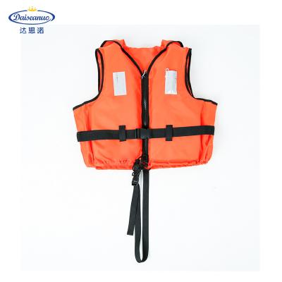 China Factory Supply SOLAS Faucet Foam Water Reflective Adult Marine Life Jacket Safety With Collar EPE Foam Vest for sale