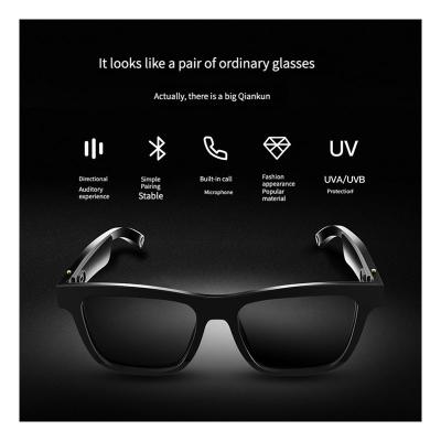 China 2023 New Smart Sunglasses Fashion E10 Sunglasses Black Technology Calls Wireless Music Audio Blue Tooth Smart Eye Glasses for sale