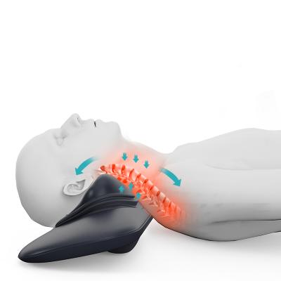 China Back Cervical Shiatsu Neck Swivel Spine Alignment Chiropractic Spine Aligner Chiropractic Compress Heat Curves Massager Kneading Pillow for sale