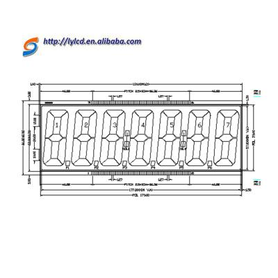 China Very Small TN Positive LCD Screen For Fuel Dispenser Customized for sale