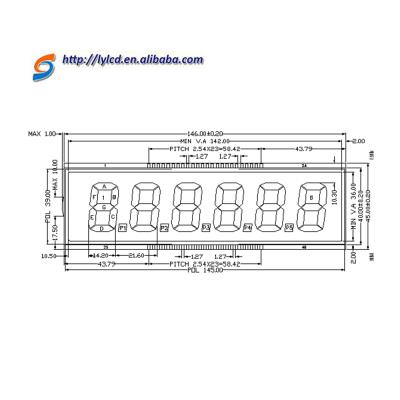 China Customerized Positive TN Segment LCD Panel Customized for sale