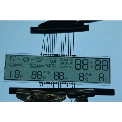 China 7 Segment LCD Display HTN Lcd Positive Transmissive Display For Dashboard Customized for sale