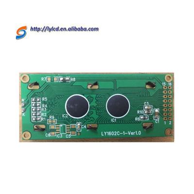 China Application Industrial Standard 1602 Yellow Green Character Lcd Module for sale