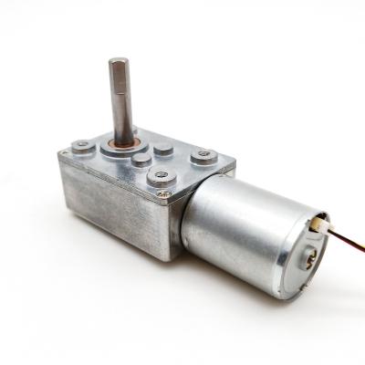 China Other High Torque Electric Motors 24v Low Rpm 12v DC Worm Gear Motor for sale