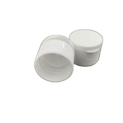 China Non Spill 20/410 PP Disc Plastic Top Cap Flip Top Caps Netting Ribbed Closure Fo Bottle for sale