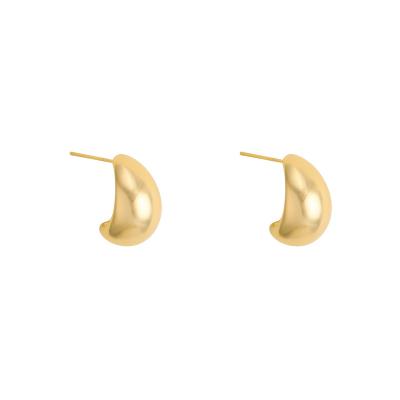 China 2022 new TRENDARY thick ladies earrings vintage exquisite gold plated fashion ladies earrings party wedding birthday gifts for sale