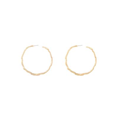 China 2021 TRENDY Fashion Jewelry Large Circle Drop Earrings 14k Real Gold Plated Fancy 925 Sterling Silver Round Vintage Earrings for sale