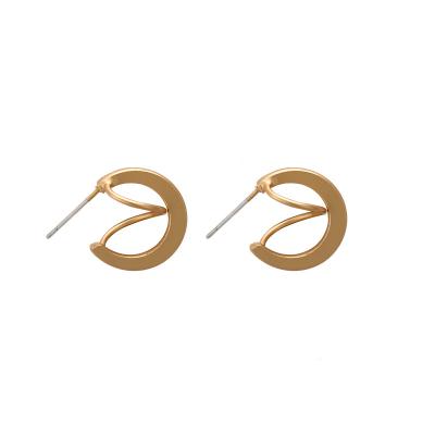 China 2022 New Vintage Style Gold Plated Hoop Earrings Romantic Spiral Circle Earrings Party Party Supplies Ladies Festive Gifts for sale