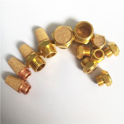 China Factory Sintered Brass Bronze Pneumatic Air Muffler Filter for sale