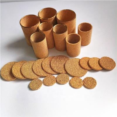 China Thermal Resistance Tiantai Factory Supply 0.5-100 Micron Sintered Brass Air Filter Element for sale