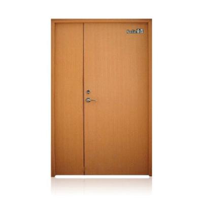 China Fire Protection 90 Mins Fire Rated Double Rated Wood Door Swing Door Uneven Fire Resistant Doors For Commercial Staircase for sale