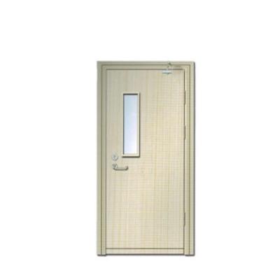 China Fire Protection 30 60 90 Mins China Manufacturer Fireproof Single Leaf Door With Glass Vision for sale