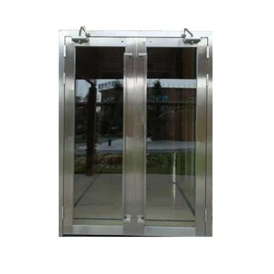 China Fire Protection Hot Sale Customized Supermarket Double Fire Rated Glass Door With Steel Frames for sale