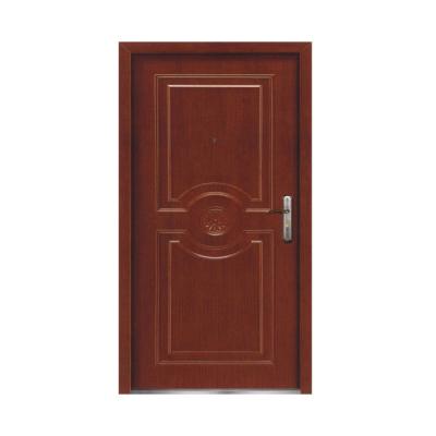 China Waterproof Hot Selling Commerical Use Security Steel Exterior Door With Lock Handle for sale