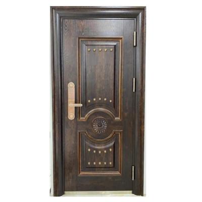 China Exterior Front Doors Security Waterproof Door Modern Design Armored Steel Door For House Villa Office Building for sale