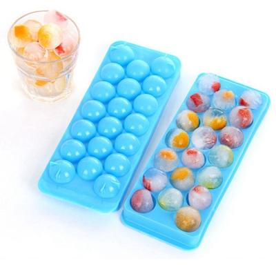 China New Viable Hot Selling Silicone Ice Cube Tray Silicone Ice Cube Tray Shaped Container Viable Plastic Ice Mold For Summer for sale