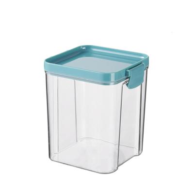 China Custom Logo Freshness Preservation Airtight Plastic Storage Box For Dry Food for sale