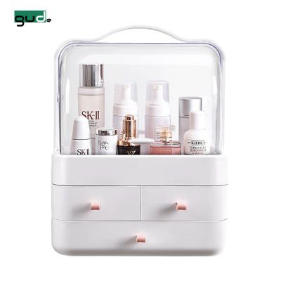 China Box Cosmetics Organizer Makeup Storage Box Sustainable Display Rack Storage Box With Drawers for sale