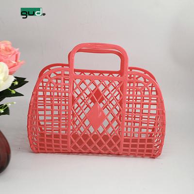 China Sustainable PE Plastic Storage Basket / Shopping Basket for sale