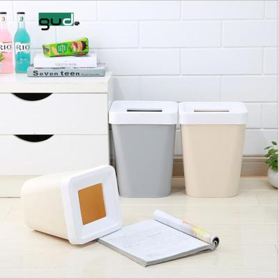 China Viable Simplicity Hot Selling Household Office Household Supply Factory Waste Waste Bins Plastic Office Trash Can for sale