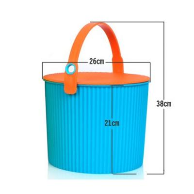 China Custom Cheap Price Sustainable 10Liter Paint Storage PP Plastic Bucket With Lids for sale