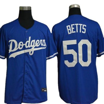 China Breathable Cheap Custom Dodger Tank Tops Baseball Uniform Blue Dodger Uniform for sale