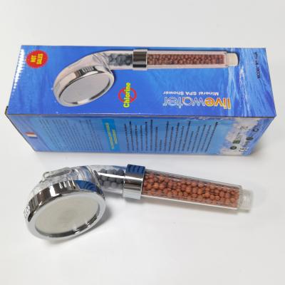 China With diverter MEYUR PC chrome SPA shower head for sale