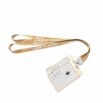 China ID Card Badge Holder Customized Strap High Quality Wholesale Nylon Lanyard With Buckle Fashionable Polyester for sale