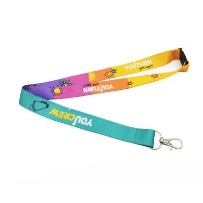 China Wholesale Custom ID Card Badge Holder Low Moq Polyester Lanyards No Minimum Order for sale