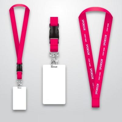 China Daily hot sale factory direct id card holder staff lanyard for sale