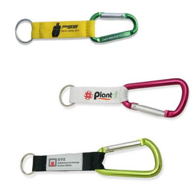 China Hot Selling U Disc Custom Mounting Carabiner Key Chain Polyester Lanyard for sale