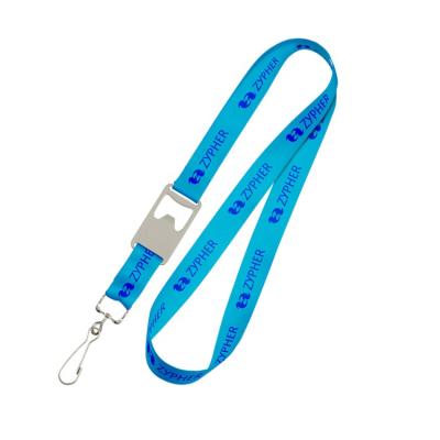 China Cell Phones No Min Order Custom Polyester Bottle Opener Nylon Lanyard for sale